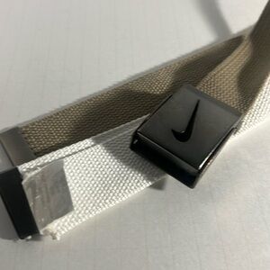 Bundle fabric Nike belts white and tan